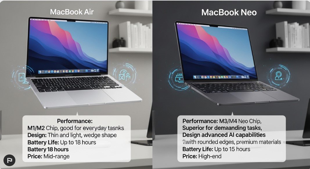 macbook air vs macbook neo